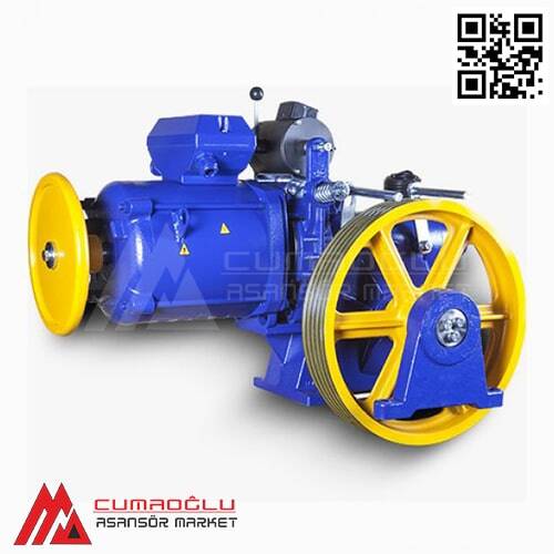 Akiş Asansör Mugen MF2 5,5 kW 400 kg  VVVF 4 Kutuplu Asansör Motoru - 1