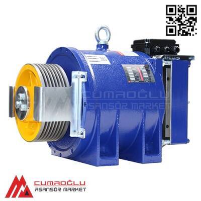 Akiş Asansör Volpi MRL2 4,9 kW  800 kg Dişlisiz Asansör Motoru - 1