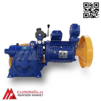 Akiş Asansör Volpi V2X 5,5 HP 480 KG 4/16 Kutuplu Çift Hızlı Asansör Motoru  - 2