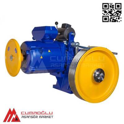 Akiş Asansör Z102 10.5 HP 1000 KG 4/16 Kutuplu Çift Hızlı Asansör Motoru - 1