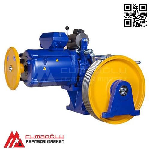 Akiş Asansör Z102 8,2 HP 800 KG 4/16 Kutuplu Çift Hızlı Asansör Motoru - 2