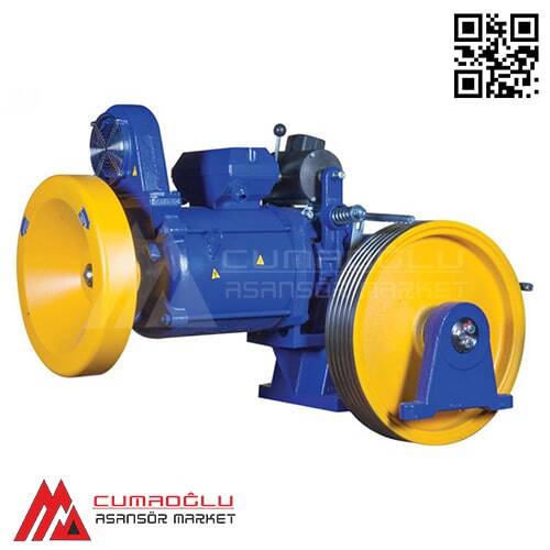 Akiş Asansör Z82 8,2 HP 630 kg 4/16 Kutuplu Çift Hızlı Asansör Motoru - 2