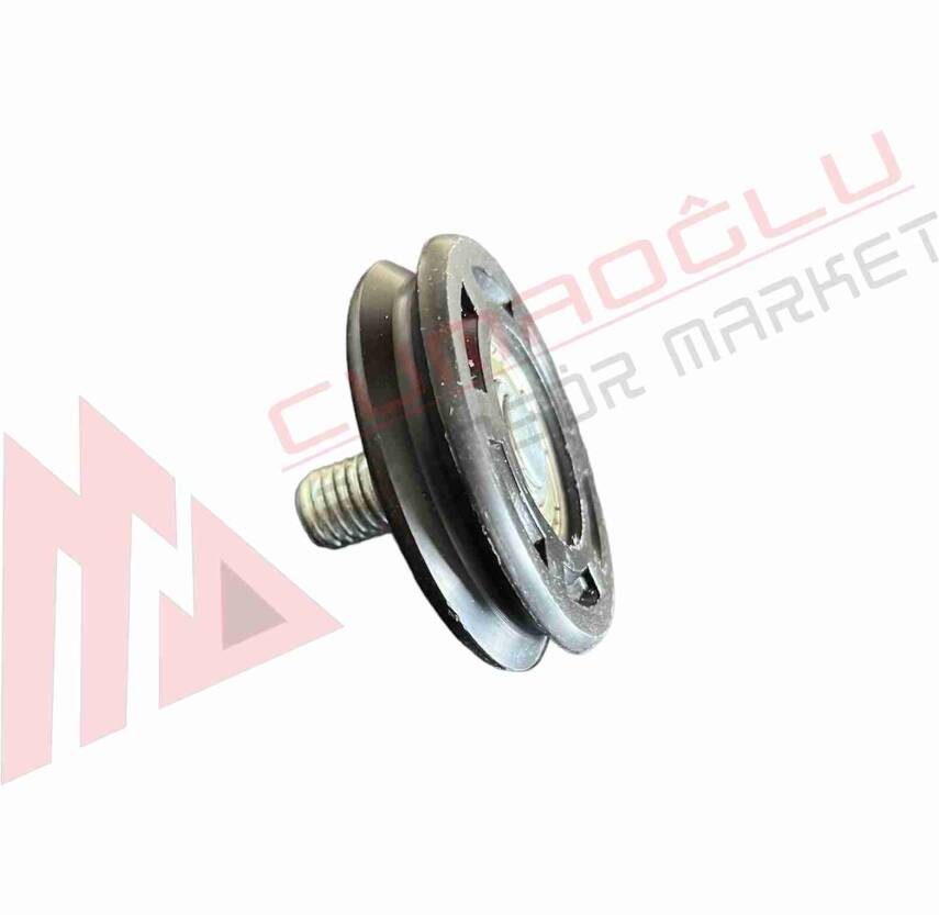 Asansör Kapı Halat Makarası Pimli Ø46 M10 Düz  - 2