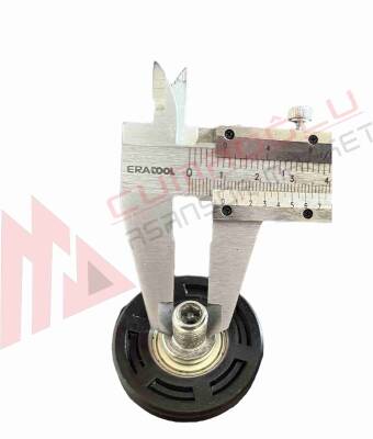 Asansör Kapı Halat Makarası Pimli Ø46 M10 Düz  - 3