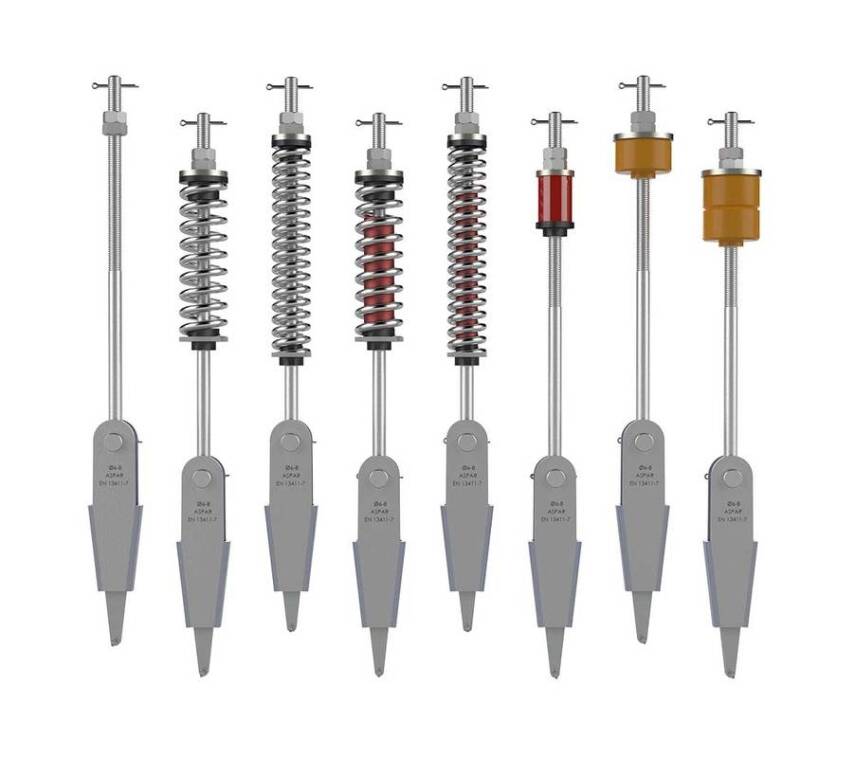 Aspar 6-8 mm Döküm Halat Şişesi / Poliüretan Lastikli L2:320 mm - 1