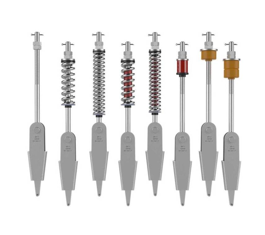 Aspar 9-10 mm Döküm Halat Şişesi / Yaylı Aşırı Yük Emniyetli L2:320 mm - 1